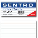 index white 3x5